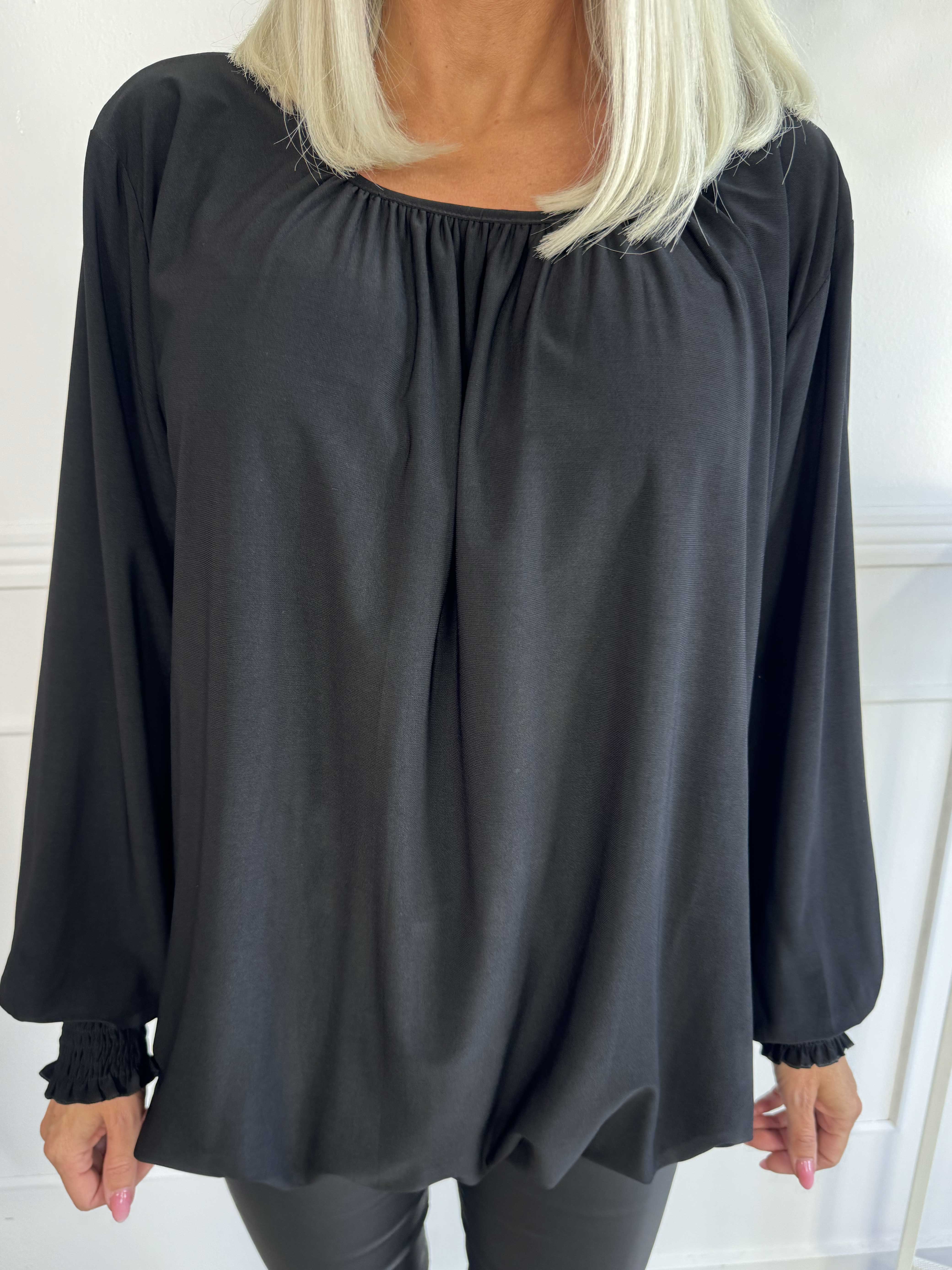 Miracle Plain L/S - Elastisk bluse med lange ærmer